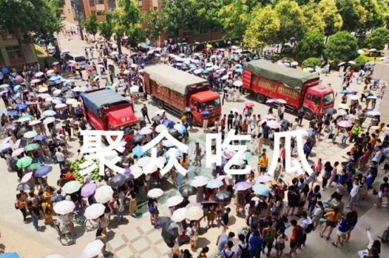 学生现场吃瓜,学生现场吃瓜的欢乐时光